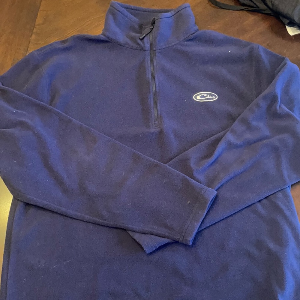 Drake large three quarter zip pullover